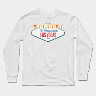 Welcome to Las Vegas Nevada logo Long Sleeve T-Shirt